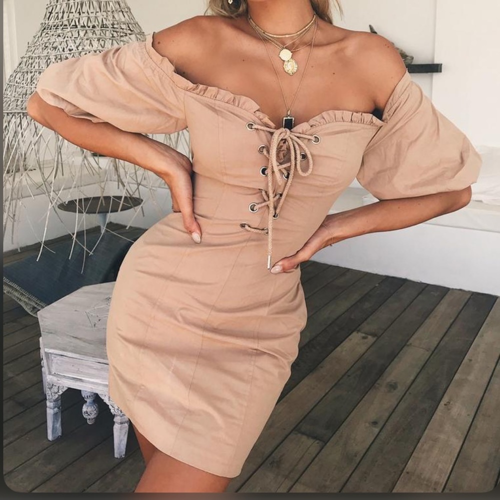 I.AM.GIA brown Alya dress